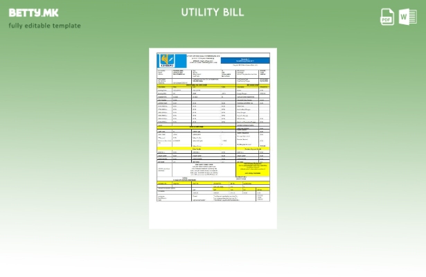 модерен стил Индија Утар Харјана Биџли Витран Нигам Лимитед шаблон за сметка за 